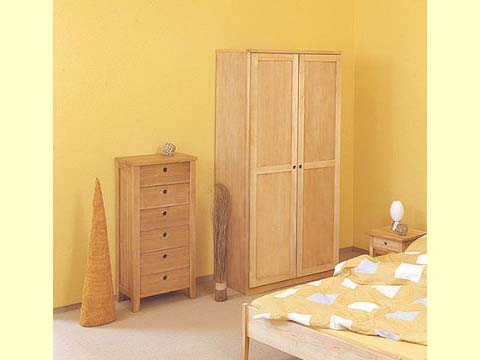 Schrankserie Bella-Vita Massivholz Kleiderschrank Erle