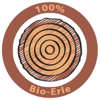 Schadstoffkontrolliertes Erlenholz