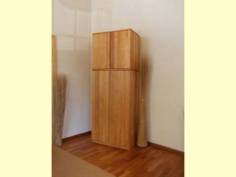 Schrankkomode zweitürig mit Aufsatzschrank