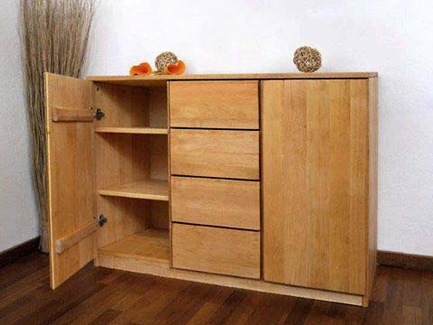 Sideboard mit 3 Türen Innenansicht