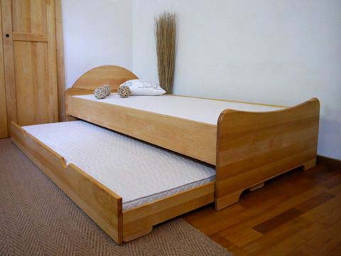 Schubkastenbett JANUS - mit Gästebett Schubkasten