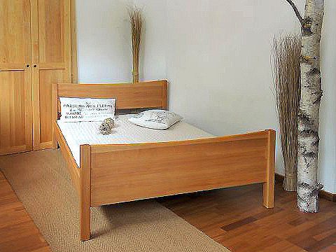 Naturmöbel Bett LIVORNO Massivholz Erle