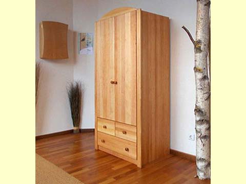 LOTTA Kleiderschrank aus massiver Bio-Erle