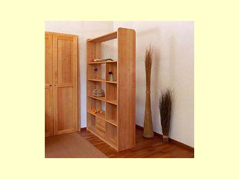 Raumteiler Regal Bioholz