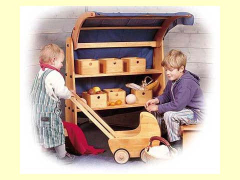 Merlin Spielregal Kombination Marktstand
