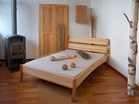 Naturbett OLIVIA Massivholz Erle