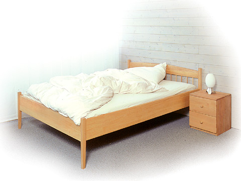 Naturmöbel Bett UMBRIA I massive Erle